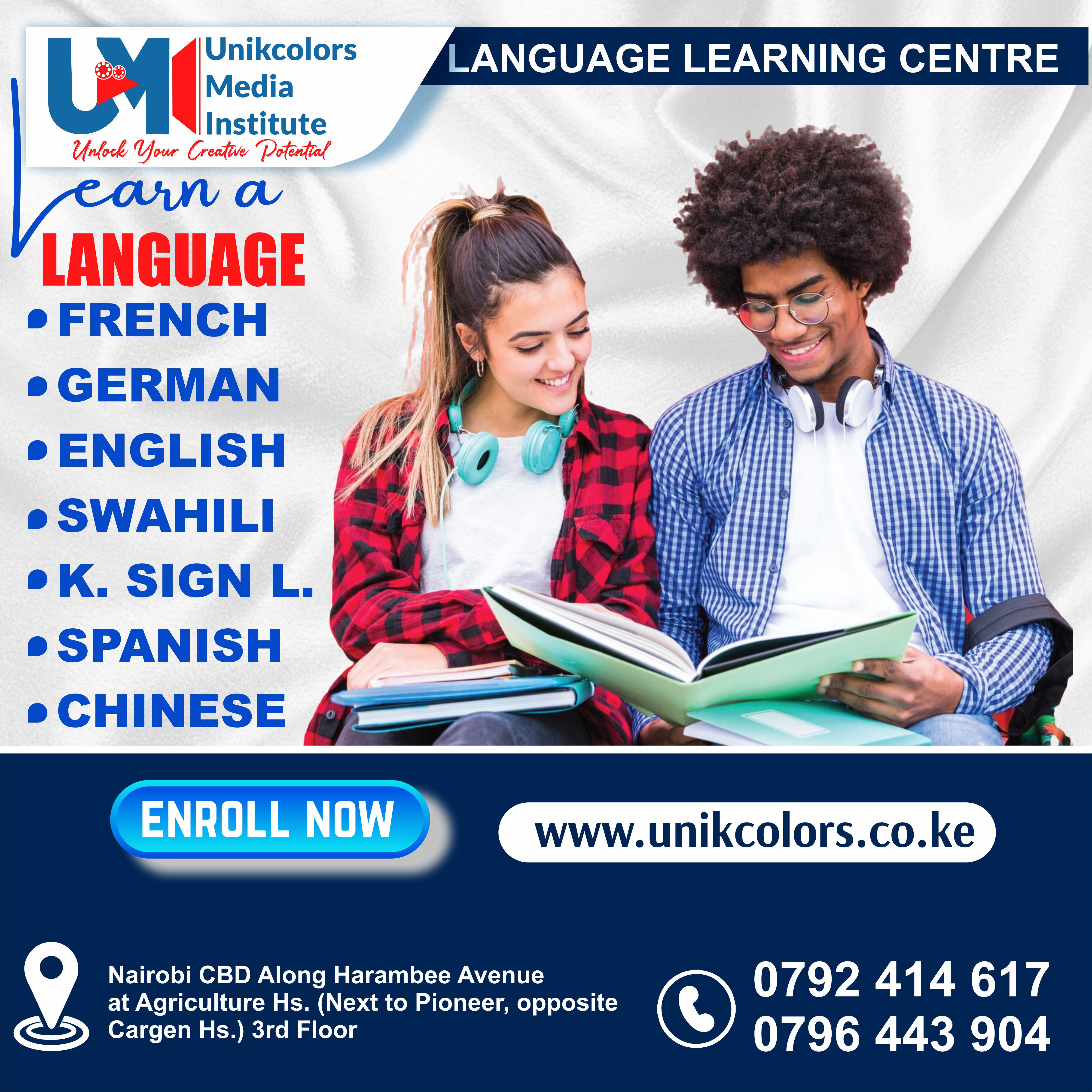 LANGUAGE TRAINING CENTRE - GERMAN | ENGLISH | FRENCH | CHINESE | SPANISH | SWAHILI | KENYA SIGN LANG